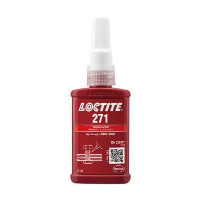 乐泰Loctite271 高强度低粘度红色防松厌氧螺纹胶水 50ml