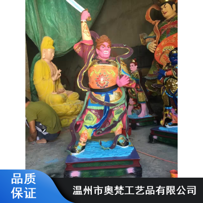 仿古色玻璃钢十二神将_奥梵耐磨十二神将_寺庙十二神将供应