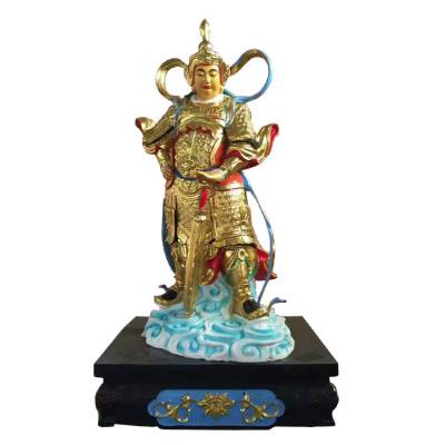 韦陀菩萨佛像佛教护法神站像金身韦陀尊者雕塑造像生产关羽伽蓝菩萨武 