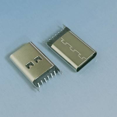 TYPE C 6PIN 母座USB-C充电立贴 高13.0 连接器