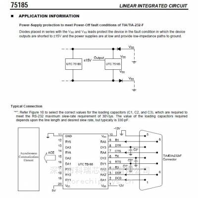 友顺原装芯片 75185 多个RS-232驱动器和接收器