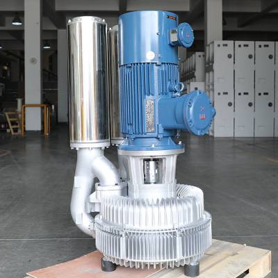 高负压防爆吸尘风机 工业直联托泵高压旋涡气泵 输送收集两用