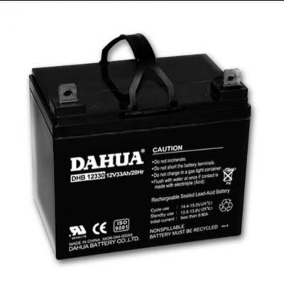 DAHUA大华蓄电池DHB12330免维护12V33AH总代理价格