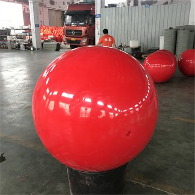 卖红色塑料海洋浮球海水老化塑料警示浮标