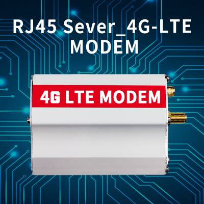 串口服务器以太网网口RJ45 Server 4G LTEMODEM***通TCP数据传输