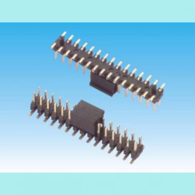 1.27MM贴片排针连接器 180度双排贴片排针
