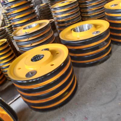 厂家批发起重机滑轮组 升降机滑轮片 铸钢滑轮片 轧制滑轮片