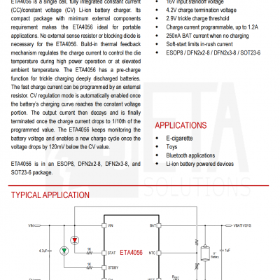 ETA4056Գ磬˫ָʾ, NTCسضϵ10mA