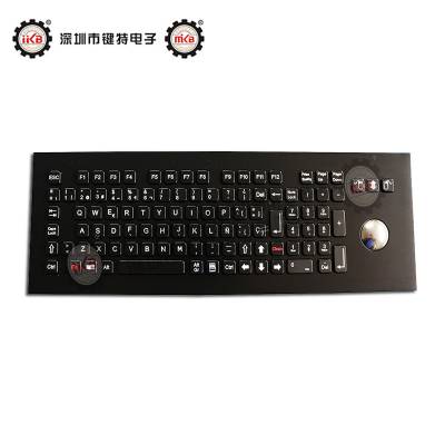IP65防尘防水工业金属键盘K-TEK-A420-OTB轨迹球键盘