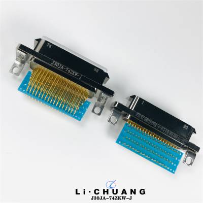 74芯矩形连接器 J30JA-74ZKW-J J14A-74ZJ1B 插座 接插件 骊创