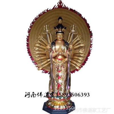 准提佛母佛像厂家 大型寺庙神像塑造 准提菩萨1.6米