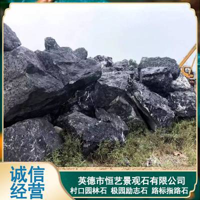 庭院假山石园林造景石黑山石草坪点缀驳岸园景石