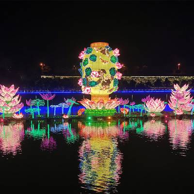 华亦彩大型灯会灯展制作公司兔年节日节庆传统彩灯方案设计