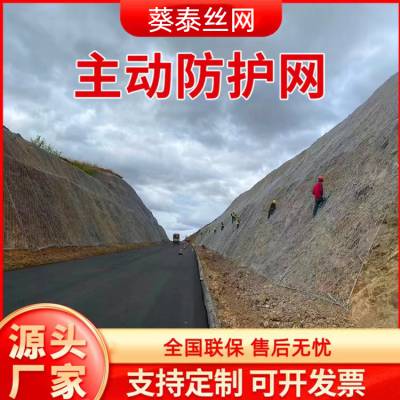 山体滑坡防护网 主动边坡防护网景区山体被动防护网