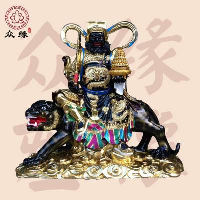 大型寺庙供奉18米武财神赵公明塑像赵天君神像厂家