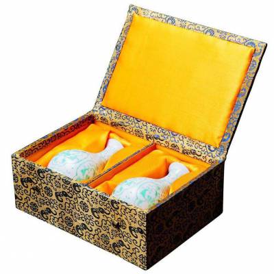 深圳茶叶罐礼品盒套装定做 陶瓷茶叶罐礼盒定制