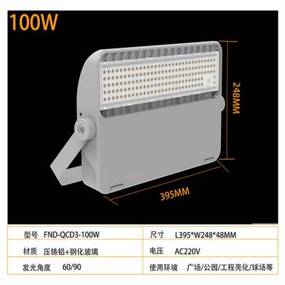 芯鹏达3030高光效泛光灯110W220W镂空散热器超薄防飞模组投光灯 XPD-TG35C