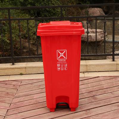 120升脚踏垃圾桶汽车站，物业、小区、酒店饭店场所脚踏垃圾桶