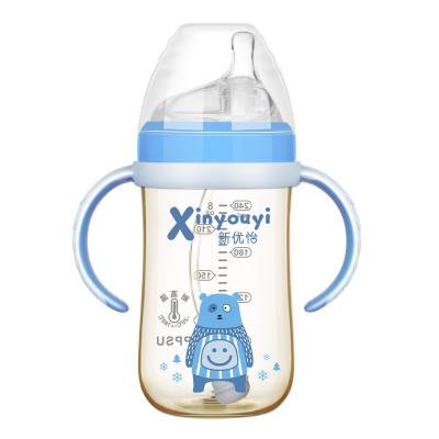新优怡品牌奶瓶ppsu新生儿奶瓶 宽口径320ml大容量母婴用品批发