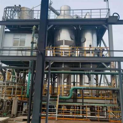 出售二手3吨3效钛材蒸发器 废水处理浓缩蒸发器 安装调试