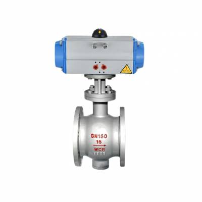 VQ647H-10C/P/R、铸钢偏心半固定球阀、气动法兰V型球阀、Ball Valve