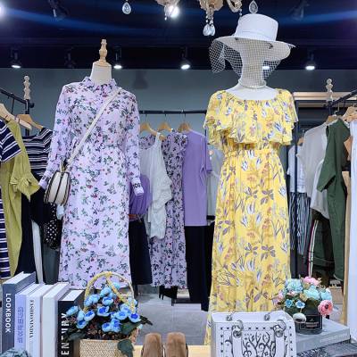 苏昔2021年夏季波点宽松显瘦连衣裙女装品牌折扣店进货渠道一手货源售