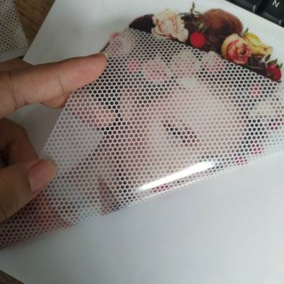 150双向透明可视贴双透打印膜玻璃贴车贴户外写真12750