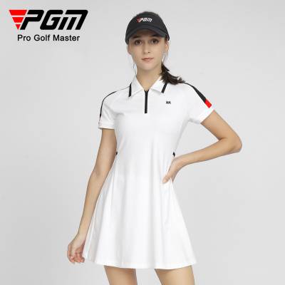 PGM新品高尔夫女士连衣裙服装高弹女装时尚百搭裙子吸湿速干