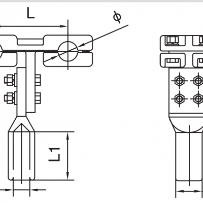 TYS 螺栓型双导线T 型线夹 TYS-240/200