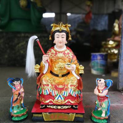 眼光奶奶佛像图片 眼光菩萨神像 眼光娘娘佛像 眼王奶奶塑像 桃花圣母 桃花娘娘