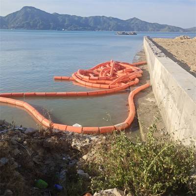 河道拦污带漂浮桶 水电站拦污格栅 漂浮式拦污排