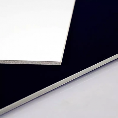 苏州 黑色镜面 铝塑板4mm 高光 吊顶墙面 KTV铝塑板门面装饰板板材