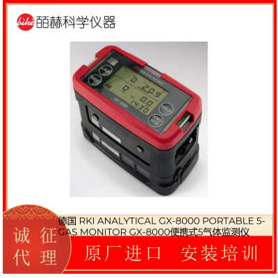 德国 RKI ANALYTICAL GX-8000 便携式5气体监测仪