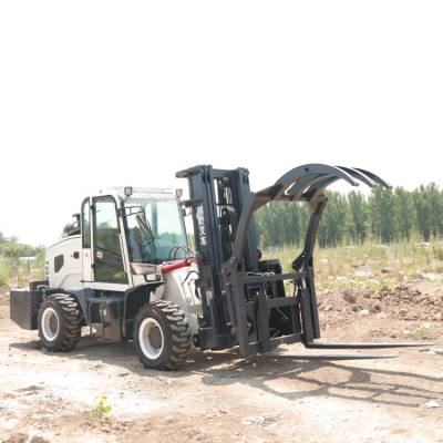 四驱越野叉车5吨户外山地柴油搬运车叉砖叉钢材堆高车