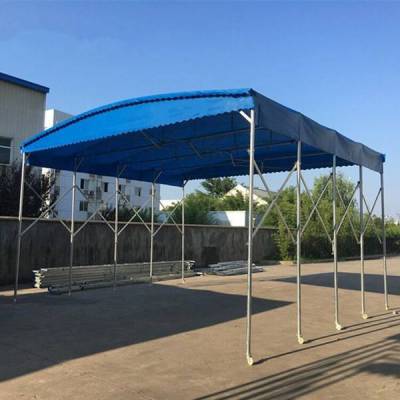 定制推拉蓬伸缩雨棚活动棚移动蓬遮阳仓储帐篷大型篮球场雨棚