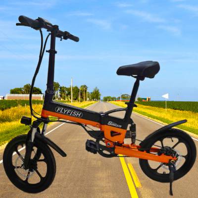 电动自行车锂电电动车14寸超轻折叠电瓶助力小型代驾代步迷你单车定制