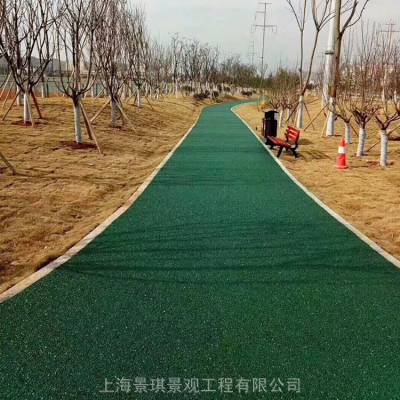 湖北运动场馆彩色露骨料地面|荆州透水混凝土材料施工配比