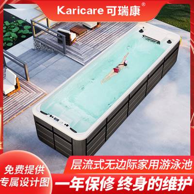 家庭无边际冲浪泳池恒温加热豪华户外冲浪无尽头泳池endless pool