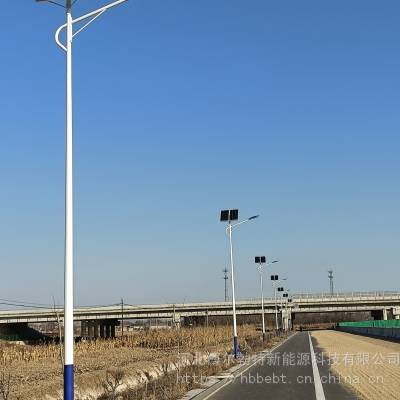 河北廊坊大城8米太阳能路灯快速路照明乡村道路亮化工程