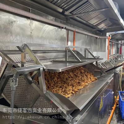 广东捷客迅商用油炸炉_翻转出料油炸锅-自动翻斗出料油炸锅批发烧天然气煤气油炸机