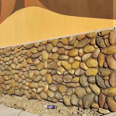青海西宁聚氨酯城墙石厂家旧城改造项目轻质鹅卵石款式定制