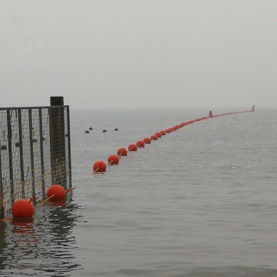 龙舟赛道警示浮球 水域围栏警示浮球