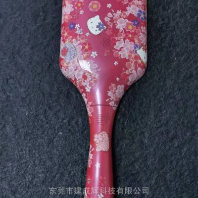 电动按摩梳水贴加工|美容产品水转印加工厂|UV喷涂定制生产