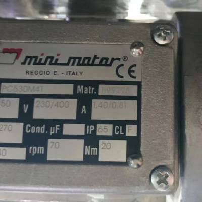 意大利Mini Motor无刷电动机PC 310M4T用于食品饮料行业使用