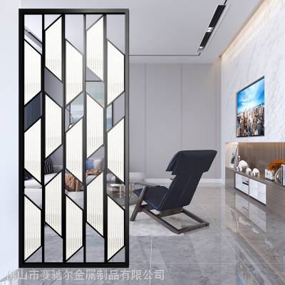 同安区不锈钢激光屏风花格加工厂家售楼处中式大气山水玻璃格栅定制安装价格 推发网