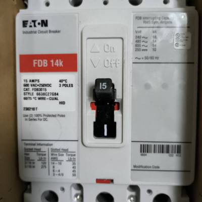 供应美国Eaton Cutler Hammer 断路器 FDB3015