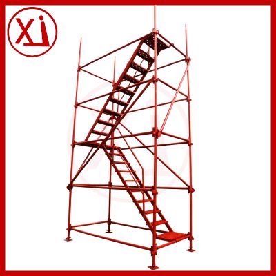 鸿建脚手架供应 新款桥墩施工 安全爬梯 1000型香蕉式脚手架 质量有保障 价格实惠 精品推荐