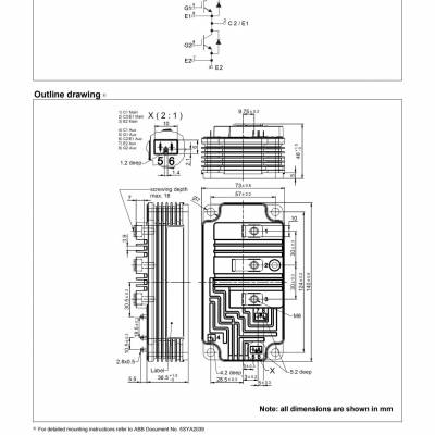 5SNG 0150P450300 日立能源 原瑞士ABB IGBT模块