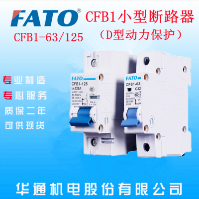广西柳州直销华通CFB1-125系列塑料外壳式1P/2P/3P断路器
