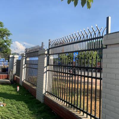 明华 锌钢铁艺铝艺栅栏 校区 河道 庭院 防水防锈不变形